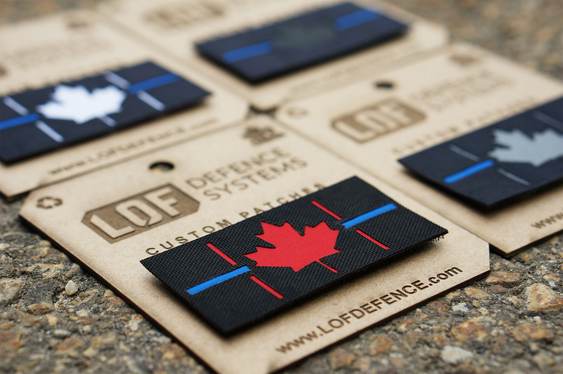 Custom Made Thin Blue Line Patches - Made In Canada